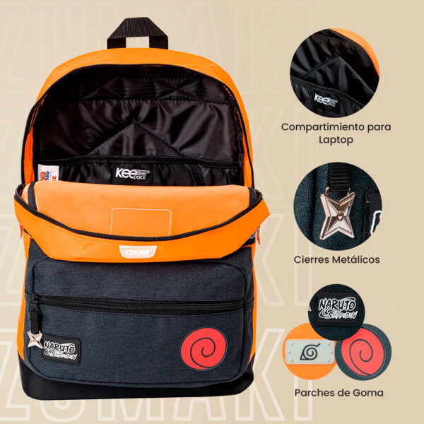 MOCHILA NARUTO SHIPPUDEN NTS001-BP227A - Imagen 2