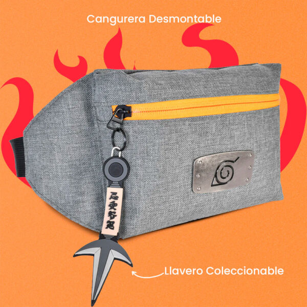 MOCHILA BANANO PREMIUM NARUTO SHIPPUDEN NTS037-BP320A - Imagen 2